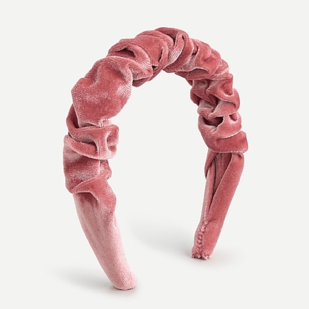J Crew Scrunchie velvet headband nwt